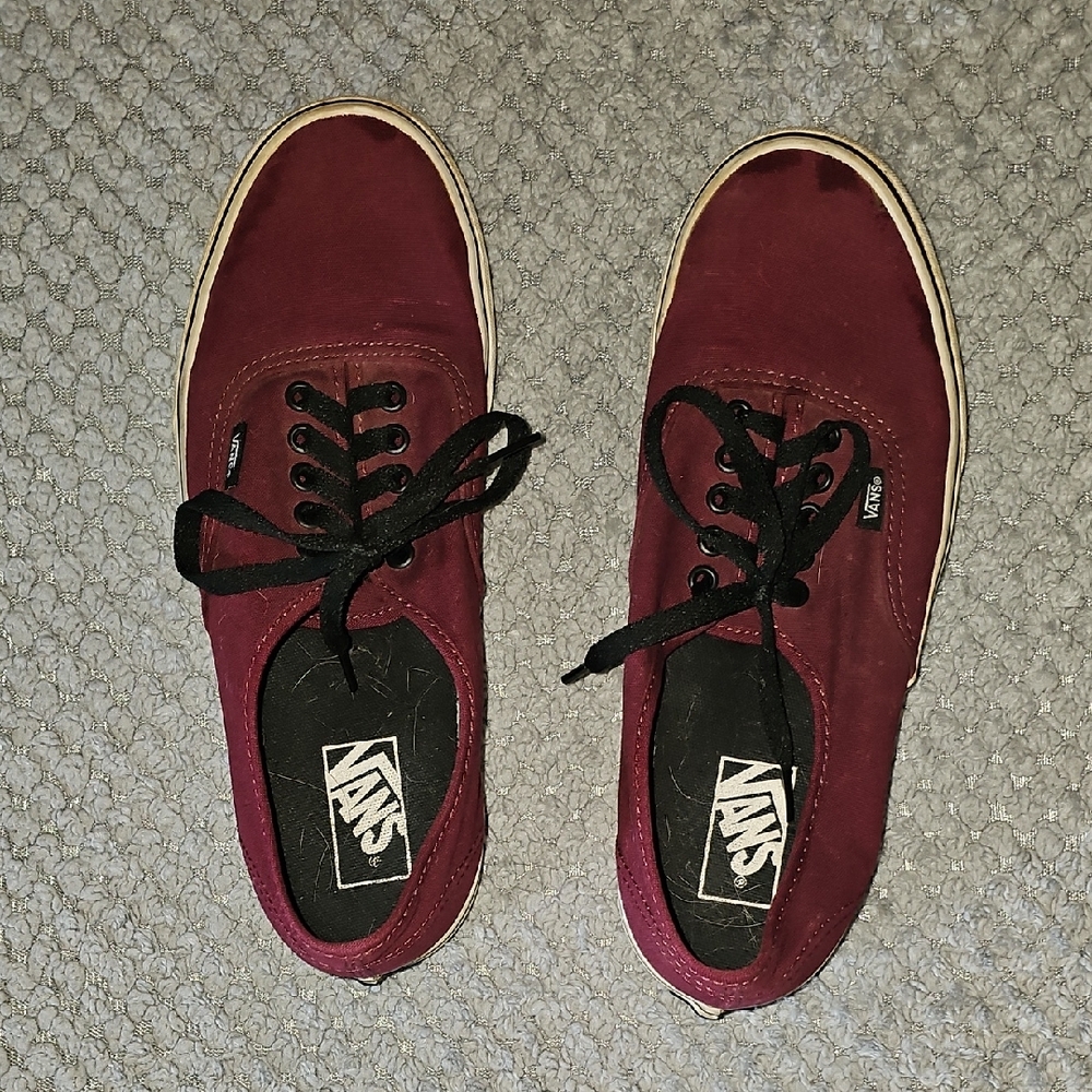 Vans Burgundy Authentic Style Sneakers